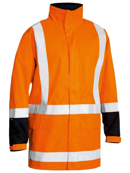 BJ6967T-Taped Hi Vis Rain Shell Jacket