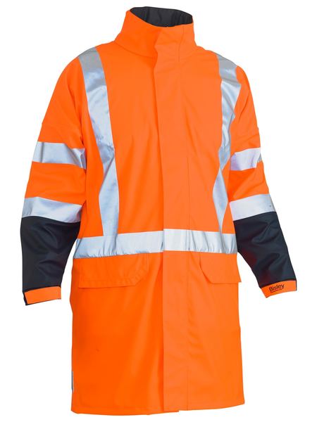BJ6955XT-X Taped Hi Vis Ttmc Stretch Pu Rain Coat