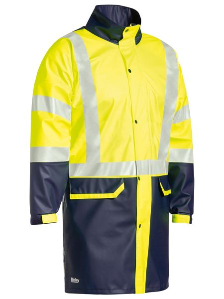 BJ6935HT-Taped Hi Vis Stretch Pu Rain Coat