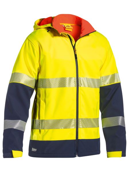 BJ6934T-Taped Hi Vis Ripstop Bonded Fleece Jacket
