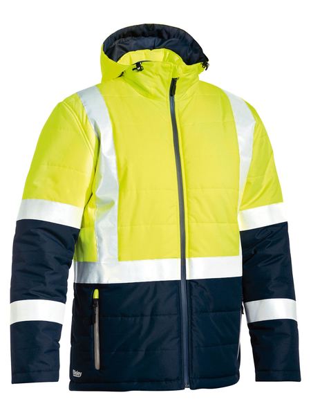 BJ6929HT-Taped Hi Vis Puffer Jacket