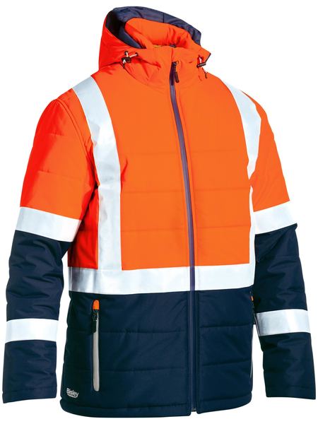 BJ6929HT-Taped Hi Vis Puffer Jacket