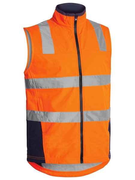 BV0348T-Taped Hi Vis Soft Shell Vest