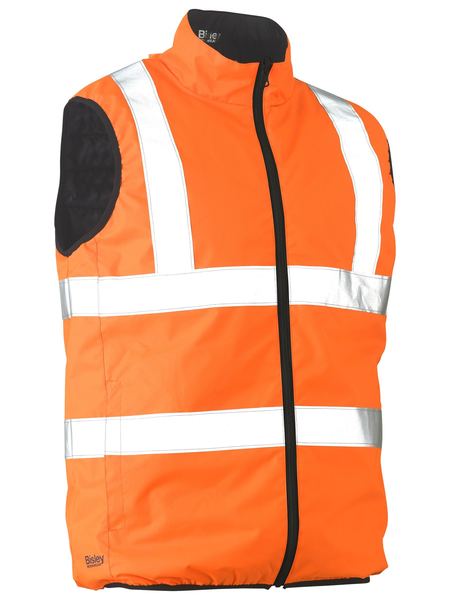 BV0330HT-Taped Hi Vis Reversible Puffer Vest