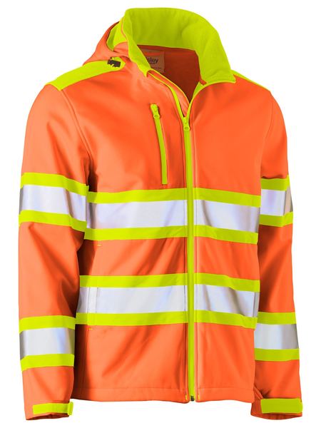 BJ6222T-Taped Bouble Hi Vis Softshell Jacket