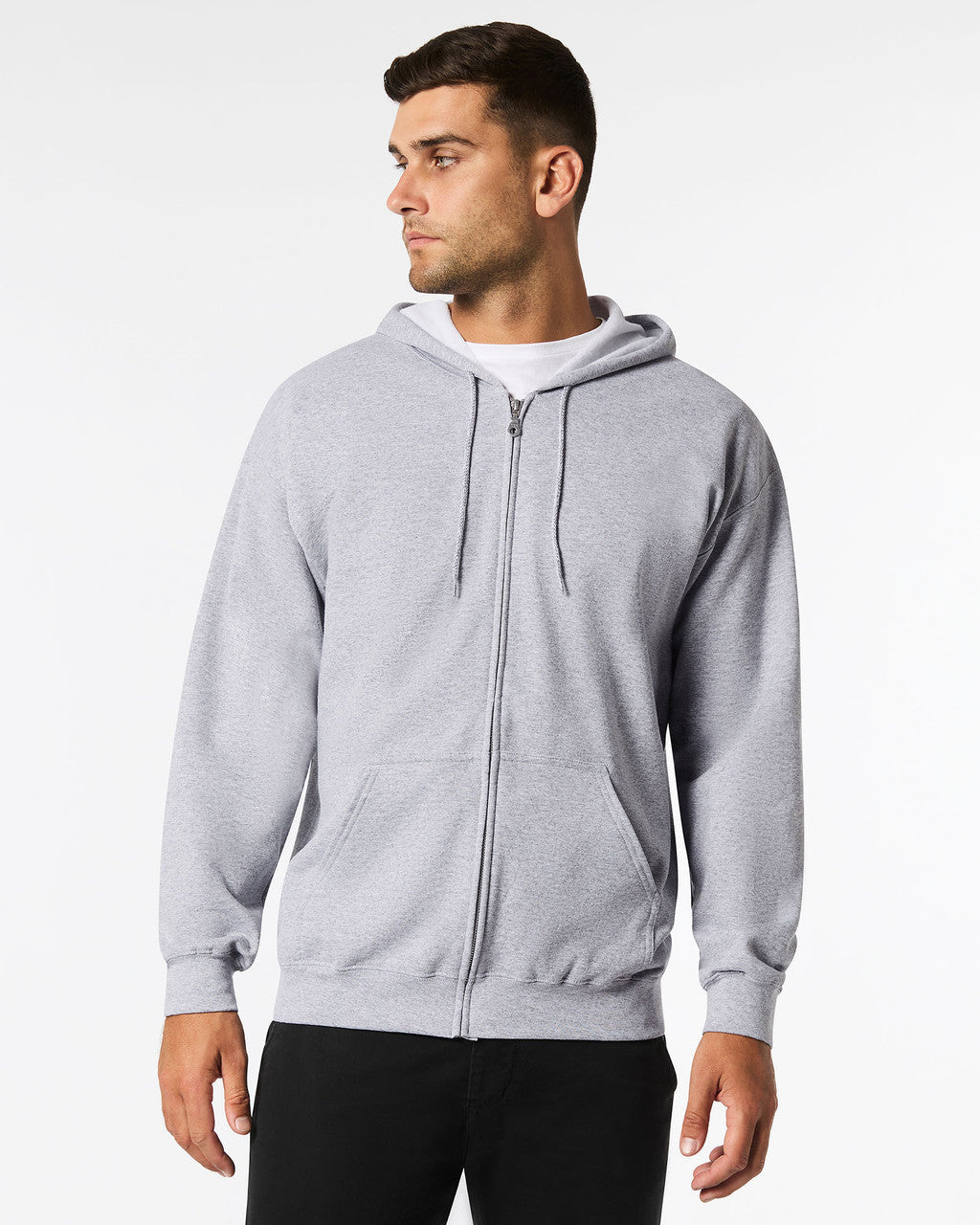 18600-Adult Zip Hooded Sweatshirtt