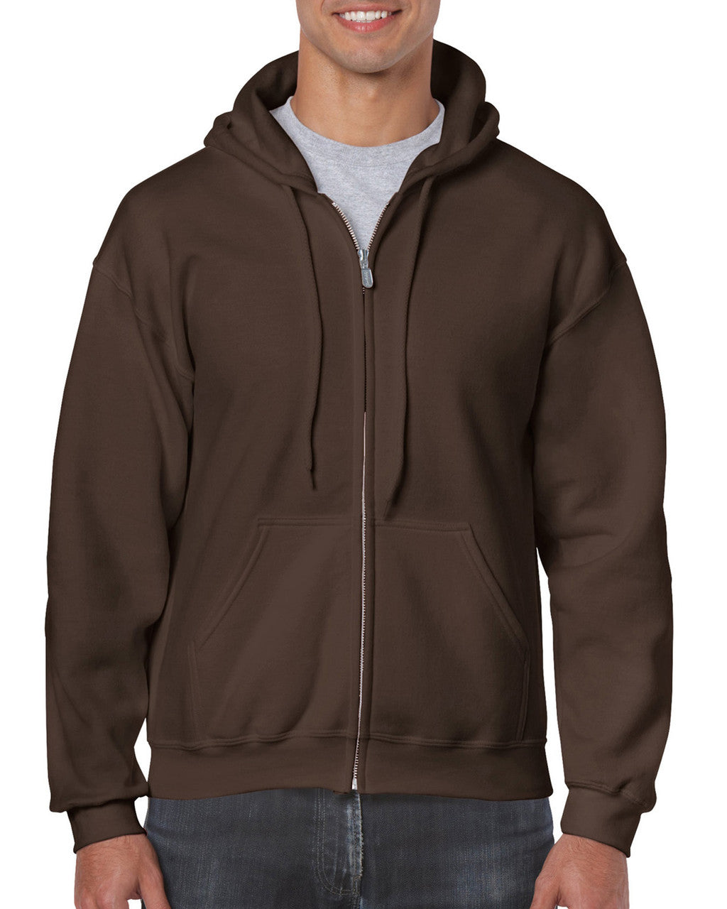 18600-Adult Zip Hooded Sweatshirtt