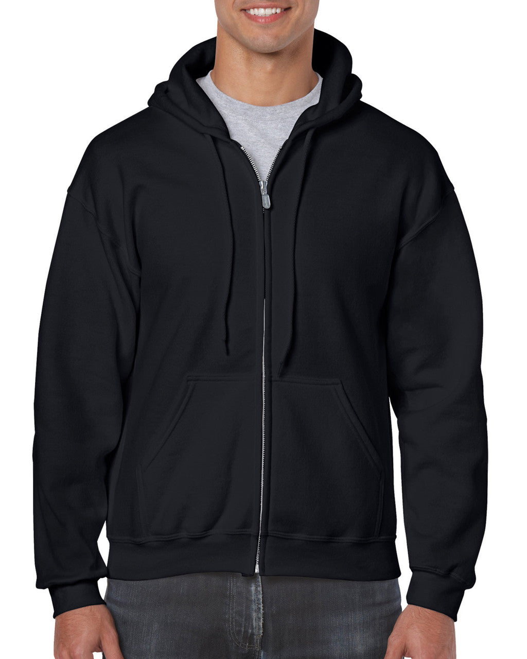 18600-Adult Zip Hooded Sweatshirtt