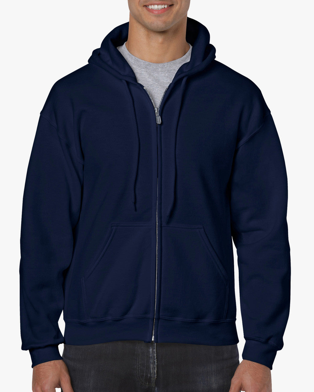 18600-Adult Zip Hooded Sweatshirtt