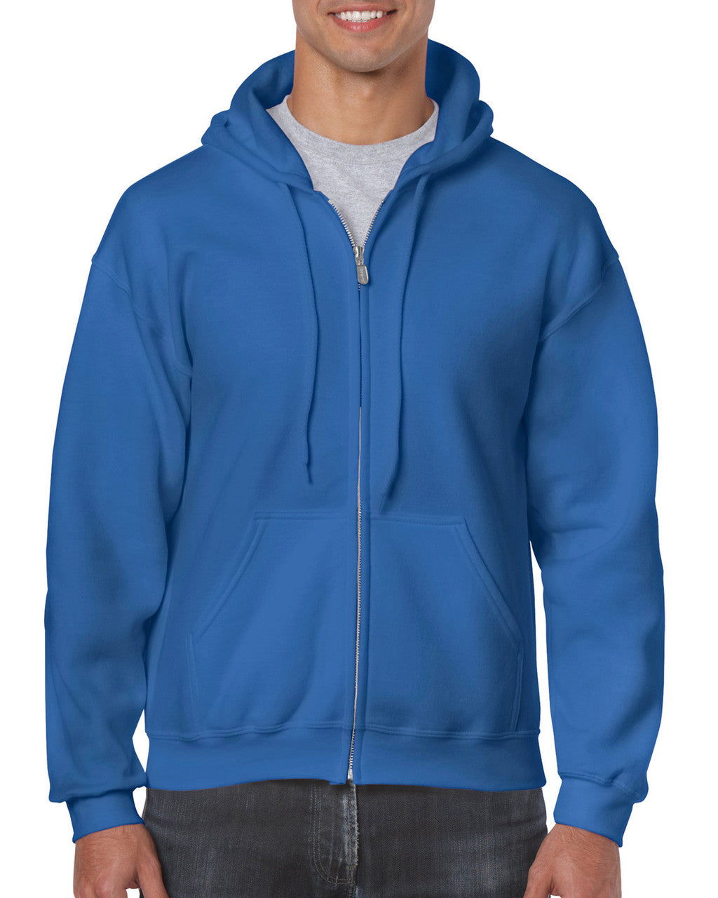 18600-Adult Zip Hooded Sweatshirtt