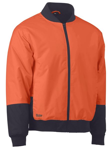 BJ6730-Two Tone Hi Vis Bomber Jacket