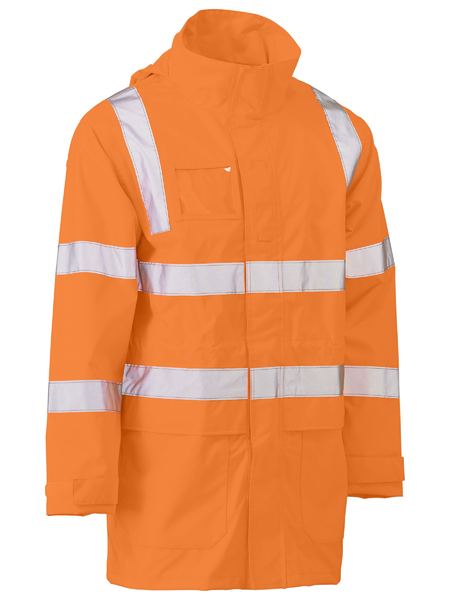 BJ6964T-Taped Hi Vis Rail Wet Weather Jacket