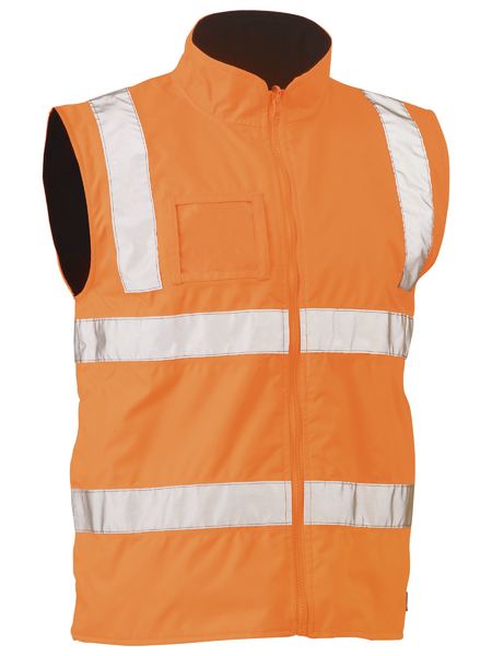 BV0364T-Taped Hi Vis Vic Rail Wet Weather Vest