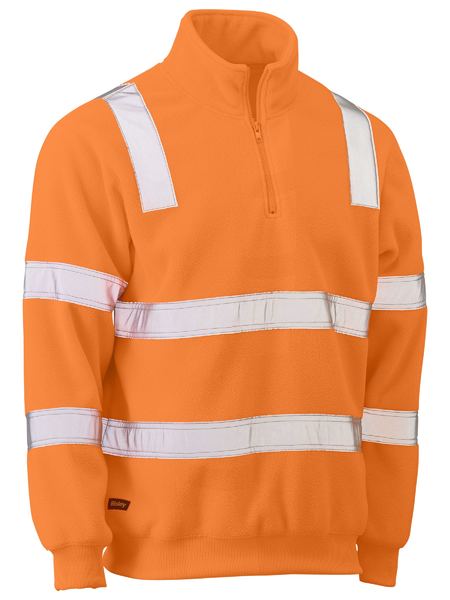 BK6816T-Taped Hi Vis Rail Polar Fleece Jumper
