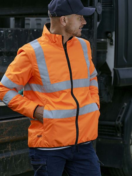 BJ6350HT-Taped Hi Vis Reversible Puffer Jacket