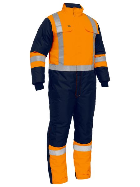 BC6453T-X TAPED TWO TONE HI VIS FREEZER COVERALL