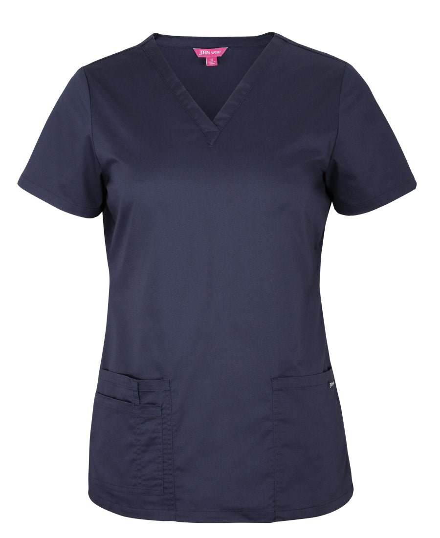 4SPT1-Jb's Ladies Premium Scrub Top