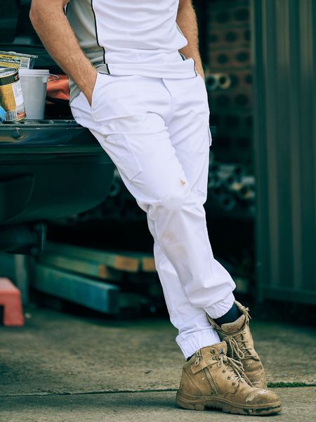 BPC6028-Stretch Cotton Drill Cargo Cuffed Pants