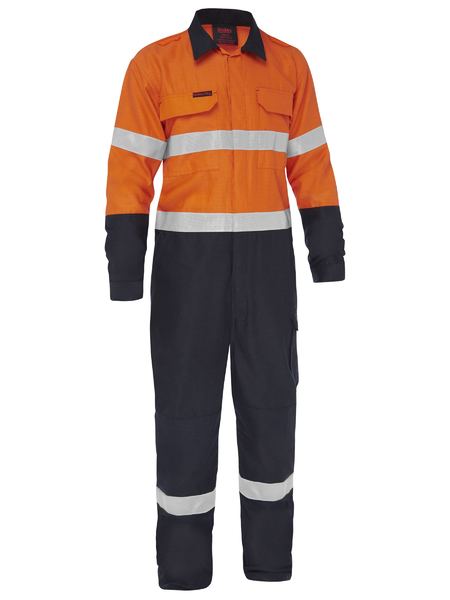 BC8477T-APEX 185/240 TAPED HI VIS FR RIPSTOP VENTED COMBO COVERALL