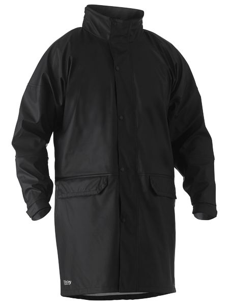 BJ6835-STRETCH PU RAIN COAT