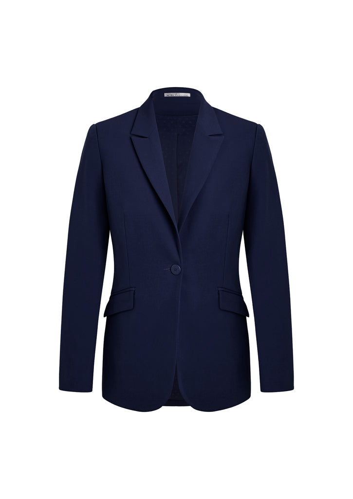 60717-Siena Womens One Button Longline Jacket