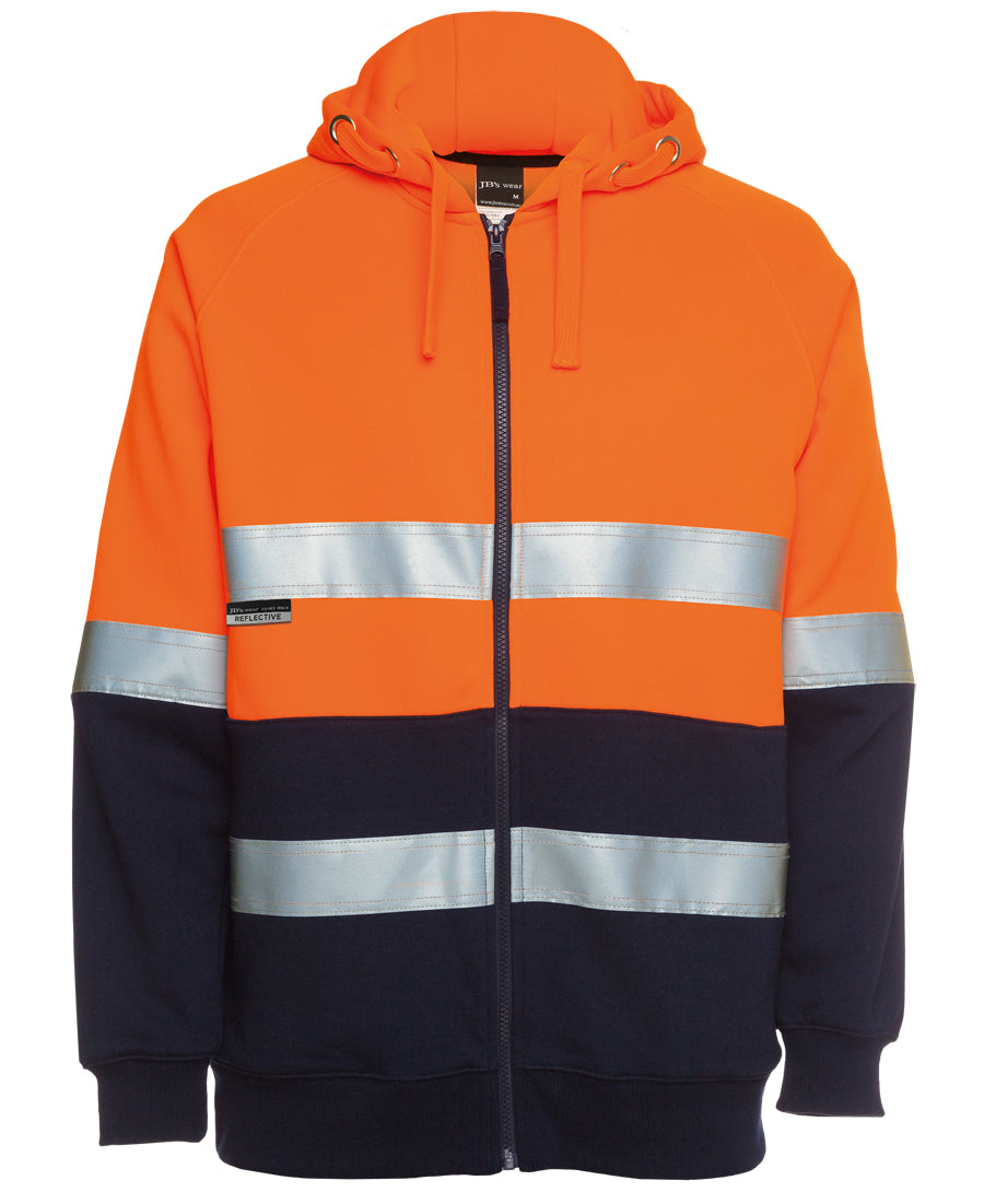 6DNH-Jb's Hv (D+N) Full Zip Fleecy Hoodie