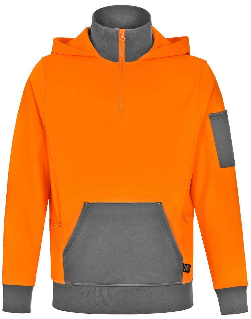 SW78 UNISEX HI VIS ZIP PREMIUM FLEECE HOODIE