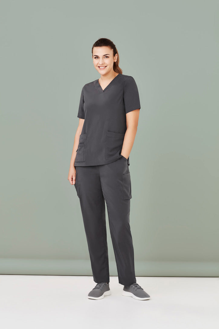 Avery Womens Multi-Pocket Straight Leg Pant