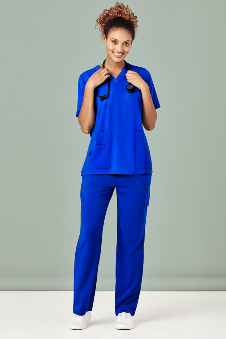 Avery Womens Multi-Pocket Straight Leg Pant