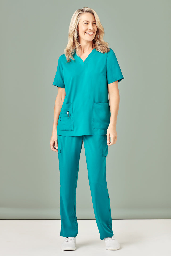 Avery Womens Multi-Pocket Straight Leg Pant