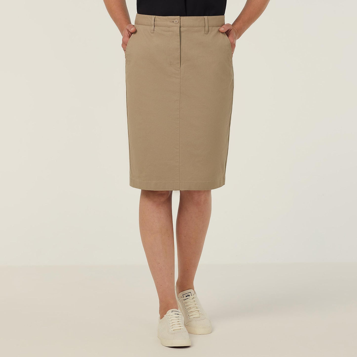 CAT2RL-STRETCH COTTON CHINO SKIRT