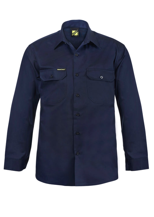 WS3020-Long Sleeve Cotton Drill Shirt