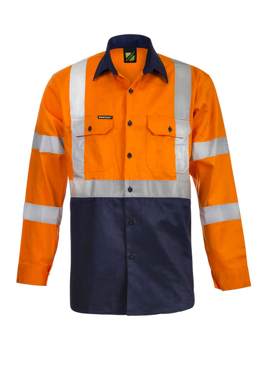 WS6020-Hi Vis X Pattern Csr Ls  Shirt