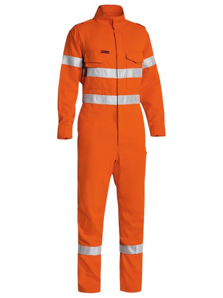 BC8185T-Tencate Tecasafe® Plus 580 Taped Hi Vis Lightweight Fr Non Vented Engineered Coverall Weight Fr Non Vented Engineered Coverall