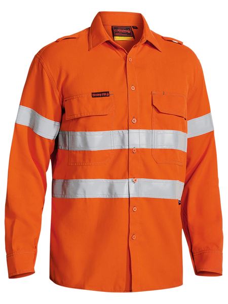 BS8097T-Tencate Tecasafe® Plus Taped 580 Taped Hi Vis Lightweight Fr Vented Shirt