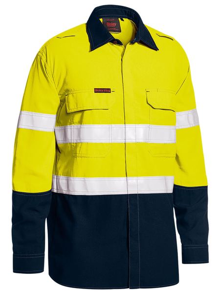 BS8237T-Tencate Tecasafe® Plus 480 Taped Hi Vis Lightweight Fr Vented Shirt