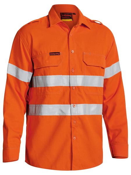 BS8081T-Tencate Tecasafe® Plus 700 Taped Hi Vis Fr Vented Shirt