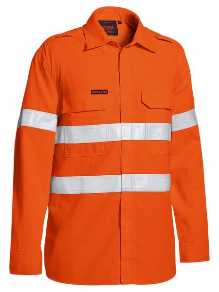 BS8238T-Tencate Tecasafe® Plus 480 Taped Hi Vis Lightweight Fr Vented Shirt