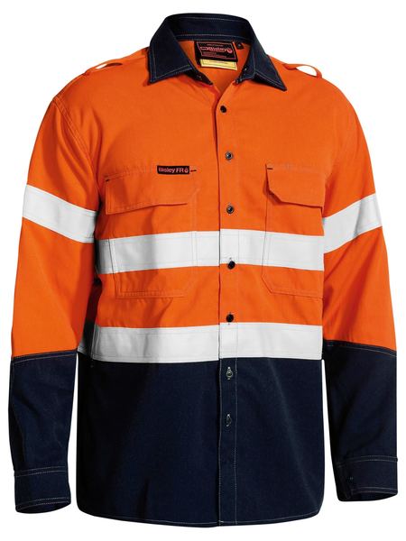 BS8082T-Tencate Tecasafe® Plus 700 Taped Hi Vis Fr Vented Shirt