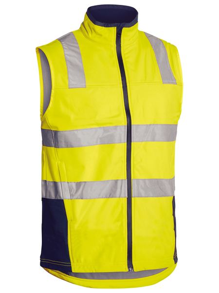 BV0348T-Taped Hi Vis Soft Shell Vest