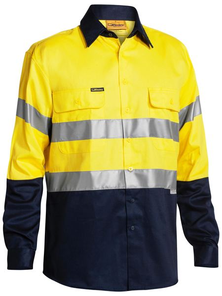 BT6456-Taped Hi Vis Drill Shirt Long Sleeve