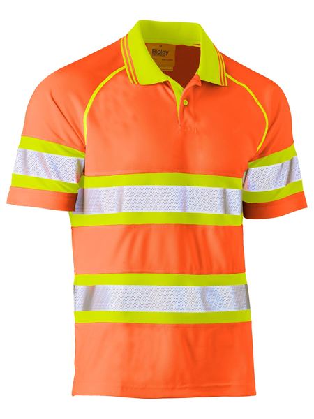 BK1223T-Taped Double Hi Vis Mesh Polo-Shortsleeve