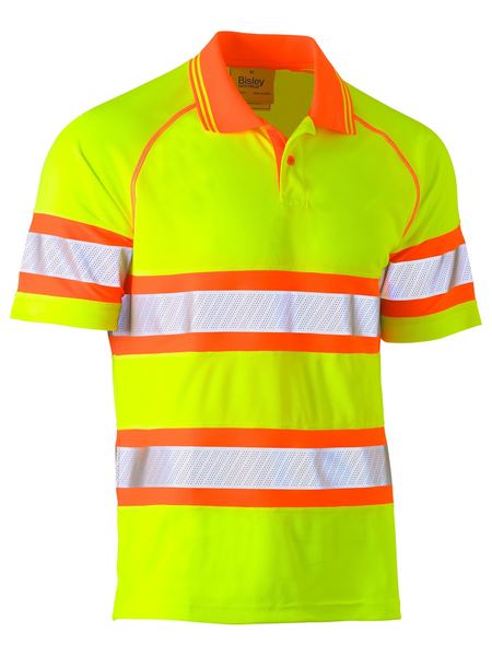 BK1223T-Taped Double Hi Vis Mesh Polo-Shortsleeve