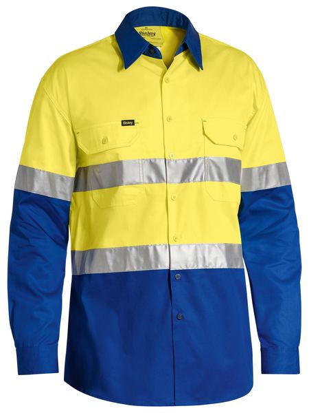 BS6696T-Bisley Hi Vis Taped Shirt-Lightweight