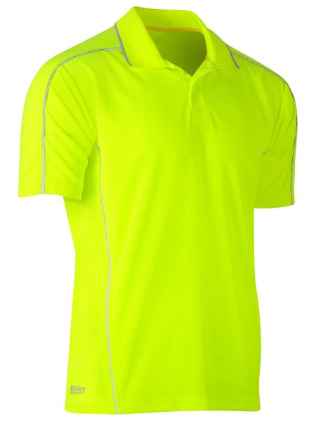 BK1425-Cool Mesh Polo With Reflective Piping