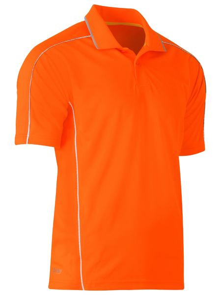 BK1425-Cool Mesh Polo With Reflective Piping