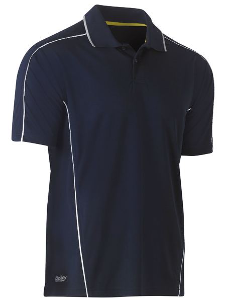 BK1425-Cool Mesh Polo With Reflective Piping