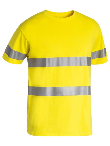 BK1017T-Taped Hi Vis Cotton T-Shirt Short Sleeve