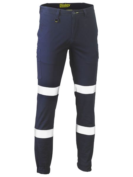 BPC6028T-Taped Biomotion Stretch Cotton Drill Cargo Cuffed Pants