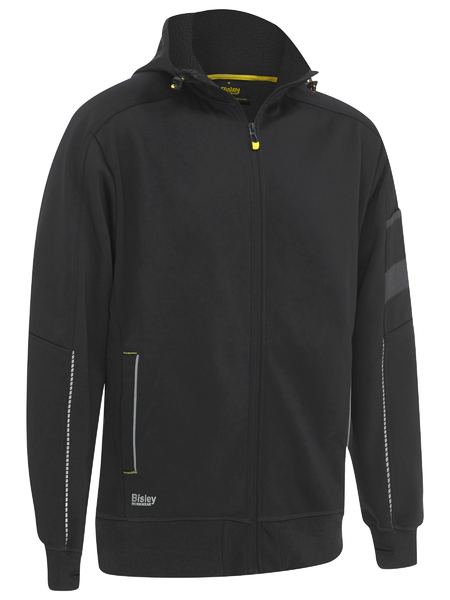 BK6925-Work Fleece Zip-Front Hoodie With Sherpa Lining